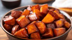 sorghum glazed sweet potatoes