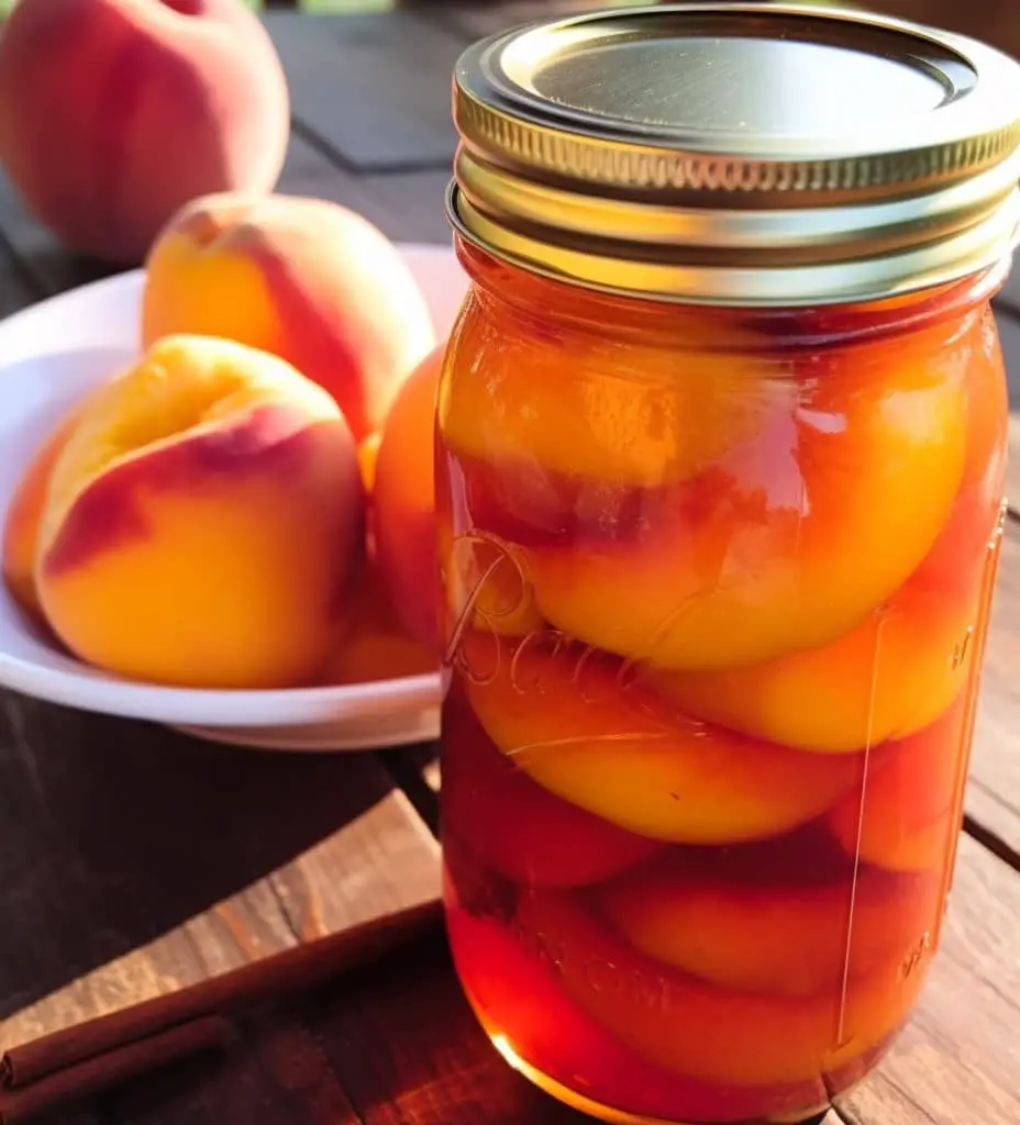 spicy pickled peaches canning recipe